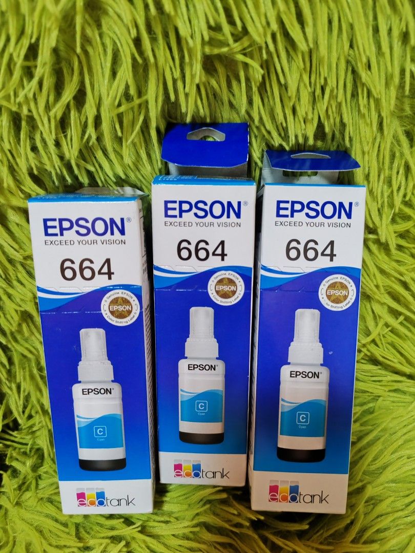 Epson 664 Genuine Ink BCYM (Category: Printers, Scanners & Copiers) located in Quezon City. Submitted by collenlanz3067438 (Listing ID 1385819710, Image 3). Description: original brand new hp ink cartridges available on hand HP ORIGINAL INK CARTRIDGE hp682 original hp680 original hp704 original hp678 original Hp728 130ml HP 955XL GENUINE INK CARTRIDGE BLACK /TRI-COLOR CANON Canon PG -745 canon PG-746 canon PG-57 Canon PG-47 canon 810 Canon 811 Ca