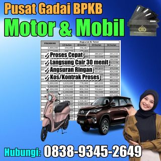 (Kategori: ) berada di . Dikirim oleh gadaibpkbmotorkalimantan (ID iklan 1385842192, Gambar 1). Deskripsi: .