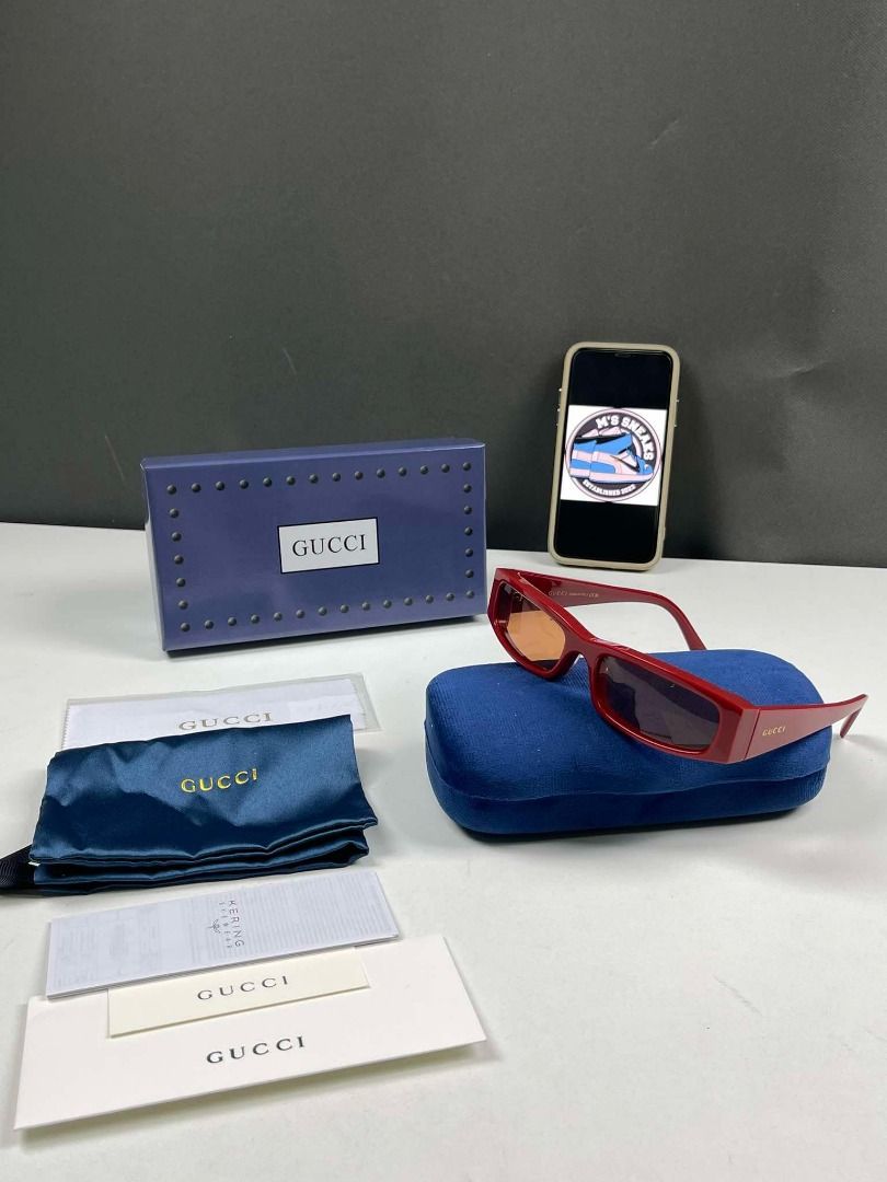 G*cci Burgundy Rectangular Frame Sunglasses (Category: Sunglasses & Eyewear) located in Manila. Submitted by mssneaks2023 (Listing ID 1385840964, Image 2). Description: 𝑷𝑹𝑬-𝑶𝑹𝑫𝑬𝑹‼️ 𝑬𝑻𝑨: 1-2 𝑾𝑬𝑬𝑲𝑺 𝑨𝑭𝑻𝑬𝑹 𝑸𝑪 G*cci Burgundy Rectangular Frame Sunglasses - Actual pictures posted. BRAND NEW ‼️ 500 minimum up to 50% downpayment for pre-order to avoid flaking. DM for inquiries 📩 MONEYBACK IF YOU DONT RECEIVE WHAT YOU SEE. FB PAGE: 