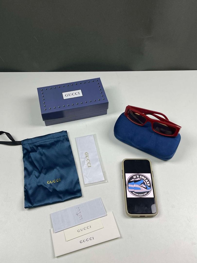 G*cci Burgundy Rectangular Frame Sunglasses (Category: Sunglasses & Eyewear) located in Manila. Submitted by mssneaks2023 (Listing ID 1385840964, Image 1). Description: 𝑷𝑹𝑬-𝑶𝑹𝑫𝑬𝑹‼️ 𝑬𝑻𝑨: 1-2 𝑾𝑬𝑬𝑲𝑺 𝑨𝑭𝑻𝑬𝑹 𝑸𝑪 G*cci Burgundy Rectangular Frame Sunglasses - Actual pictures posted. BRAND NEW ‼️ 500 minimum up to 50% downpayment for pre-order to avoid flaking. DM for inquiries 📩 MONEYBACK IF YOU DONT RECEIVE WHAT YOU SEE. FB PAGE: 