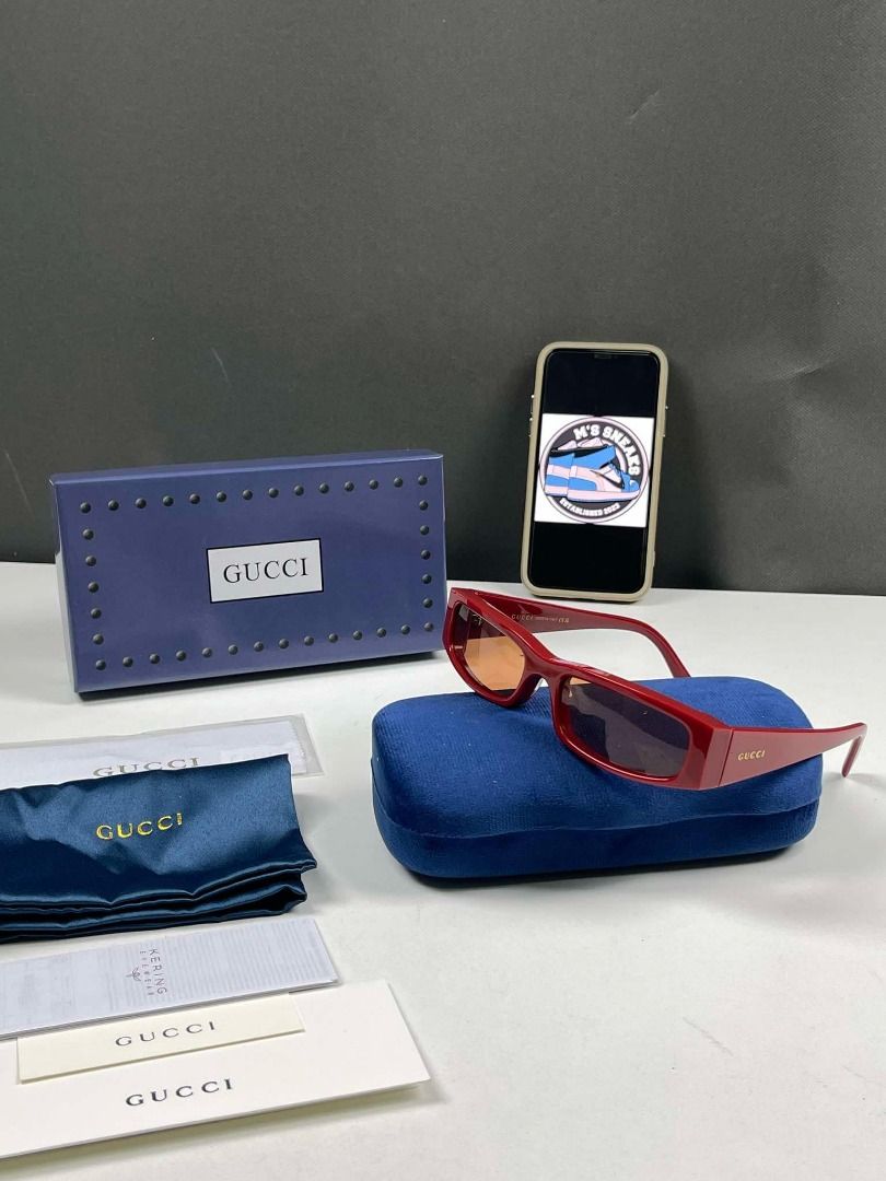 G*cci Burgundy Rectangular Frame Sunglasses (Category: Sunglasses & Eyewear) located in Manila. Submitted by mssneaks2023 (Listing ID 1385840964, Image 3). Description: 𝑷𝑹𝑬-𝑶𝑹𝑫𝑬𝑹‼️ 𝑬𝑻𝑨: 1-2 𝑾𝑬𝑬𝑲𝑺 𝑨𝑭𝑻𝑬𝑹 𝑸𝑪 G*cci Burgundy Rectangular Frame Sunglasses - Actual pictures posted. BRAND NEW ‼️ 500 minimum up to 50% downpayment for pre-order to avoid flaking. DM for inquiries 📩 MONEYBACK IF YOU DONT RECEIVE WHAT YOU SEE. FB PAGE: 