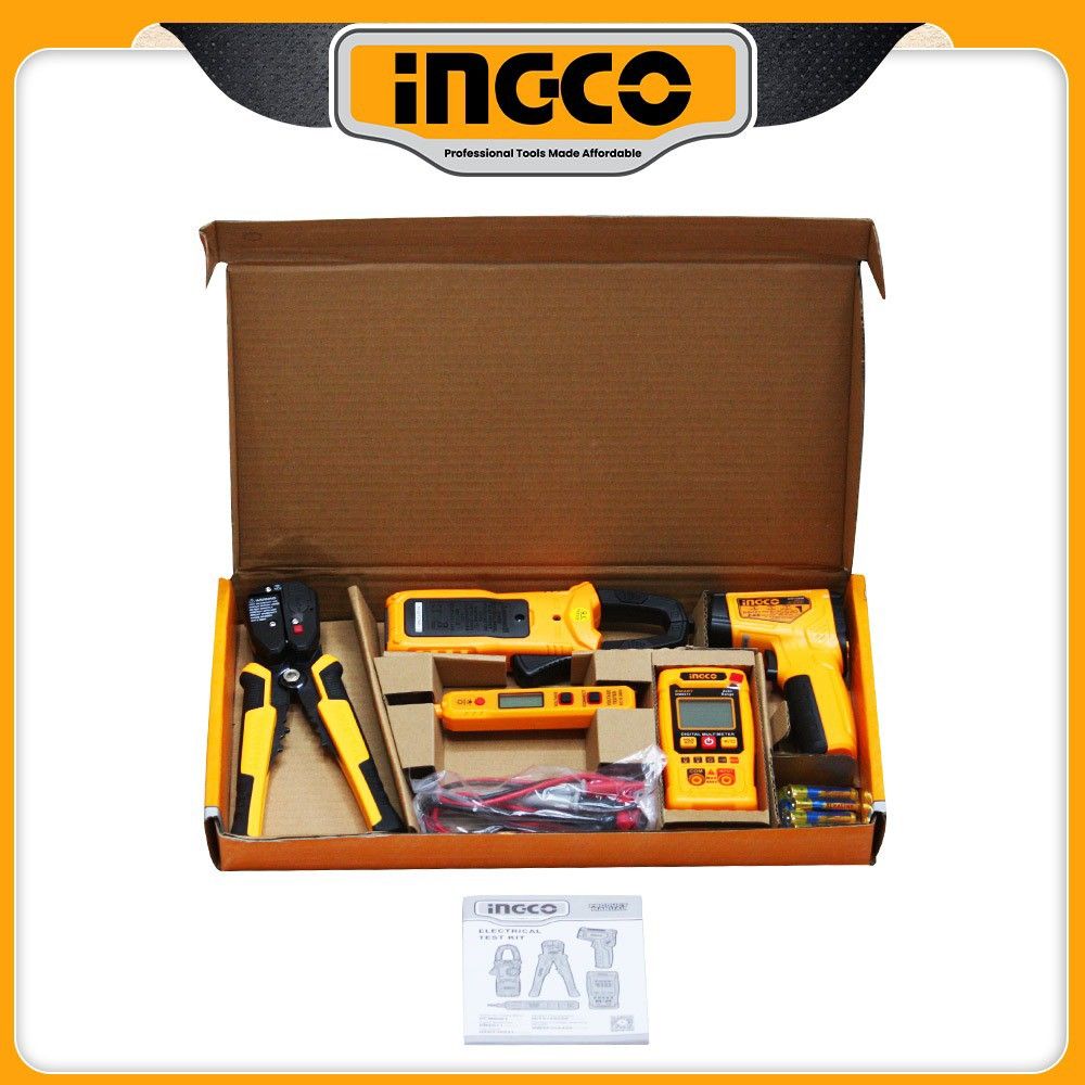 Ingco Electrical Test Kit Digital Clamp Meter Multimeter Test Pencil Thermometer Combo Set (Category: Construction Tools & Equipment) located in San Pedro. Submitted by croissants.ph (Listing ID 1385925303, Image 2). Description: (helping a friend to sell) Ingco Electrical Test Kit Digital Clamp Meter Multimeter Test Pencil Thermometer Combo Set * Never been used * RFS: Akala magagamit — MOD: Lalamove only — MOP: Gcash — Loc: Angono, Rizal.