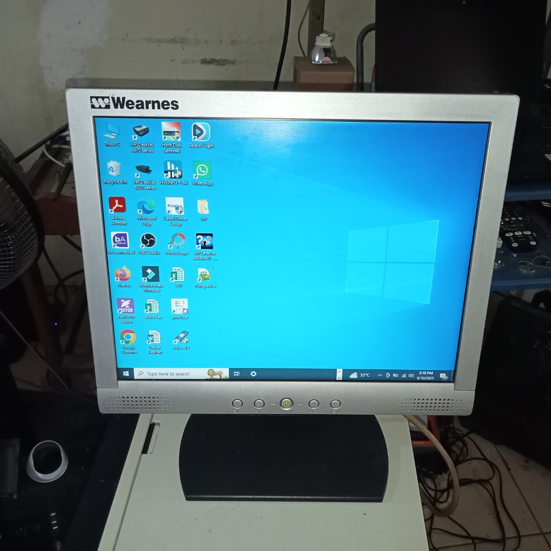 LCD Monitor Wearnes 15 Inch, Elektronik, Bagian Komputer & Aksesoris di ...