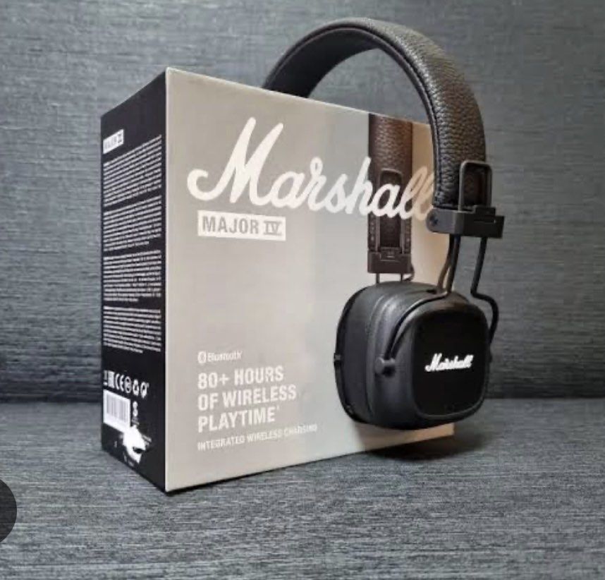 Marshall Major IV on ear bluetooth headphone black (Category: Headphones & Headsets) located in San Fernando. Submitted by collecatoy (Listing ID 1385718220, Image 2). Description: .