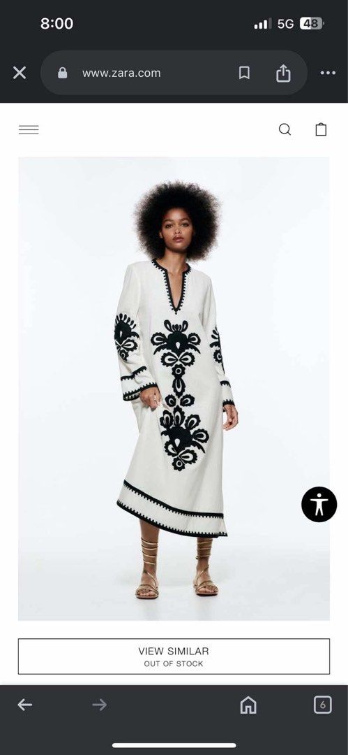 Maxi dress (Category: Dresses) located in Pasay City. Submitted by sethsummer (Listing ID 1385829797, Image 3). Description: Shein patterned max dress inspired by Zara . See last 2 photos #muslimdress #summer Size Medium on tag . Can fit up to Large Condition: new .. wash but never used .