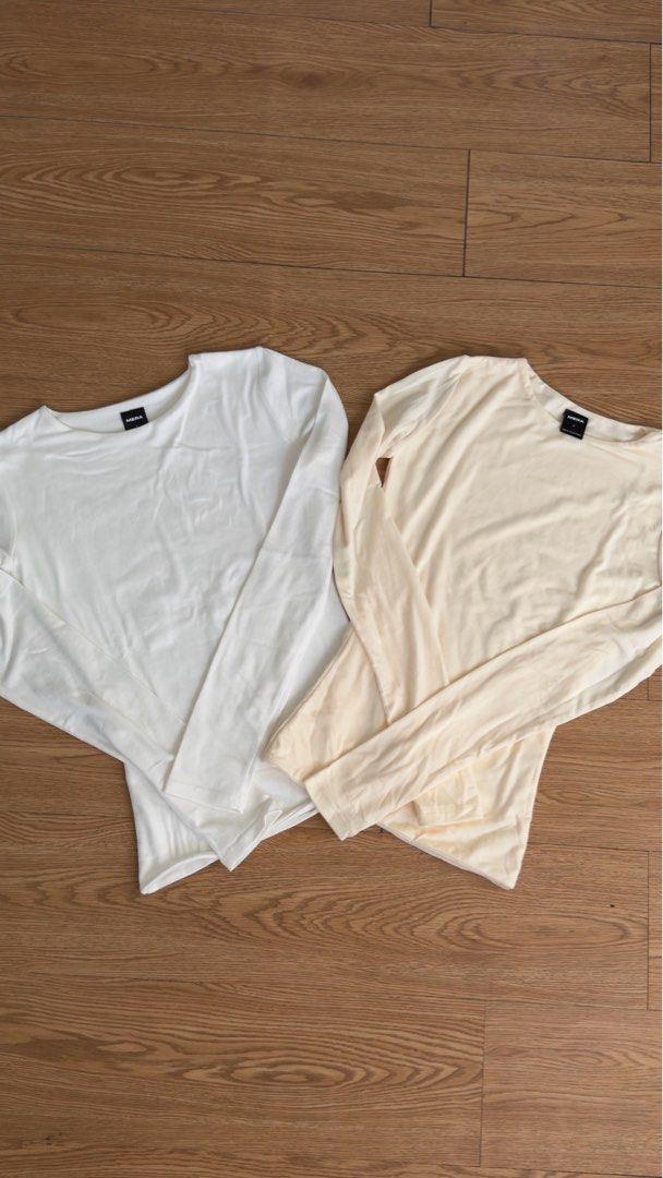MERA OLGA TOP BUNDLE (Category: Longsleeves) located in Cavite. Submitted by pmspreloved (Listing ID 1385943979, Image 1). Description: Item: MERA OLGA TOP BUNDLE (WHITE + CREAM) Condition: 9/10 Size: XS TO S Price: ₱290 —————— 🎀 FOR SURE BUYERS PLS SEND 🎀 Name Address Contact number —————— 🎀 PLS READ! 🎀 -Shipping of items will be done 1 day after payment has been settled (M-F only!) unless seller will advise you shipping will be late -MOP: G