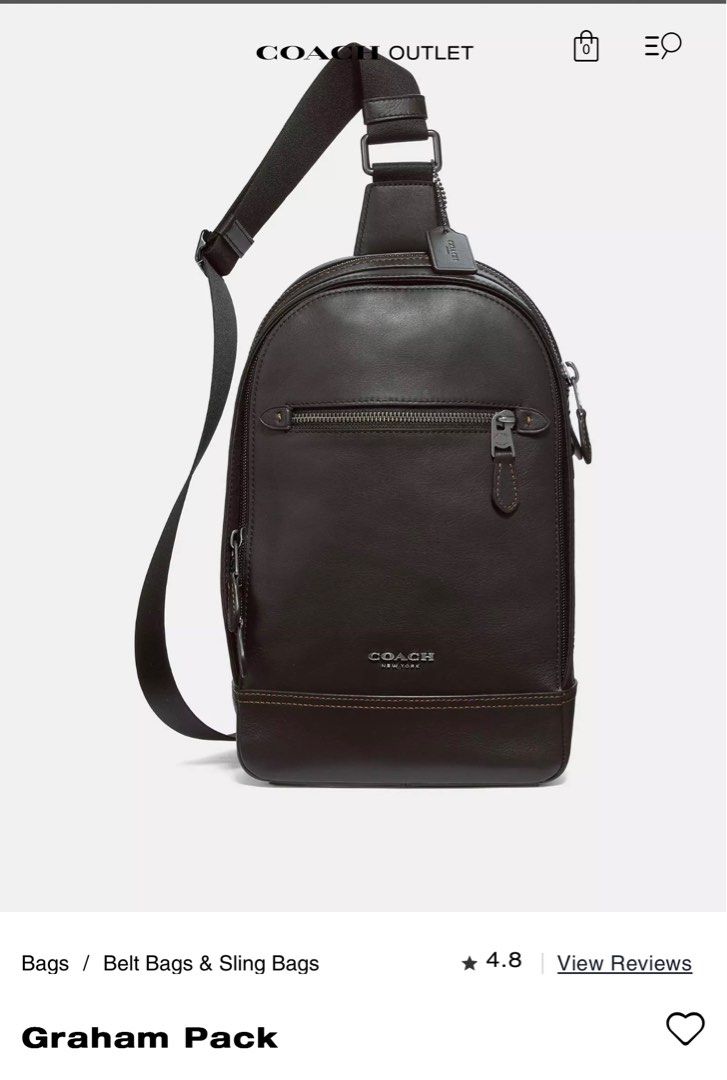 Original Coach Graham Pack Sling for Men - Used (Category: Sling Bags) located in Manila. Submitted by filfer (Listing ID 1385967448, Image 1). Description: Original Coach Graham Pack sling for men - Used Bought for 12k Lightly used and there are signs of usage as seen on photos Selling it for 2,500 - slightly negotiable.