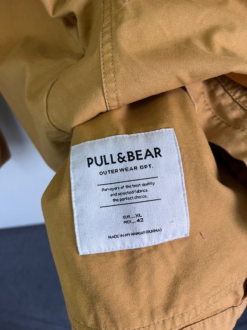 Pull & Bear Outerwear (Category: Coats, Jackets and Outerwear) located in Ayer Itam. Submitted by nerdboyresell (Listing ID 1385812203, Image 3). Description: Condition 9/10 Size XL Pit 22 Labuh 30 Mustard Yellow Price exclude postage.