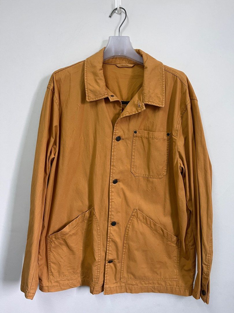 Pull & Bear Outerwear (Category: Coats, Jackets and Outerwear) located in Ayer Itam. Submitted by nerdboyresell (Listing ID 1385812203, Image 1). Description: Condition 9/10 Size XL Pit 22 Labuh 30 Mustard Yellow Price exclude postage.