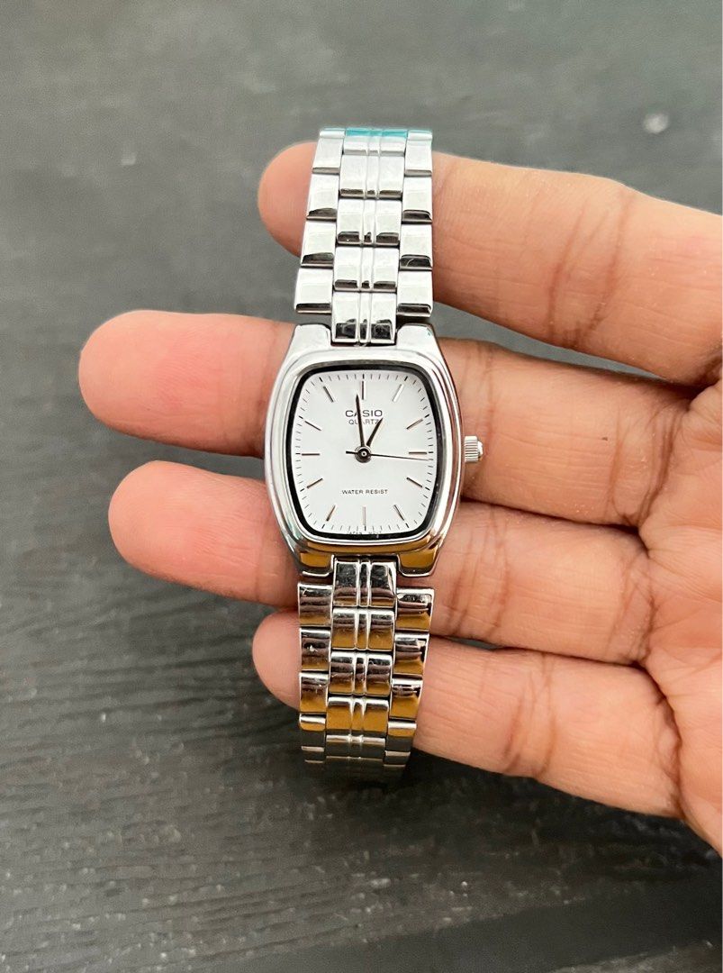 RUSH casio watch (Category: Women's Watches) located in Batangas. Submitted by ishield21 (Listing ID 1385851169, Image 1). Description: bought january last year sa mall used once lang po comes with its original box, and remaining stainless strap rush sale i needed funds for my sons medication .