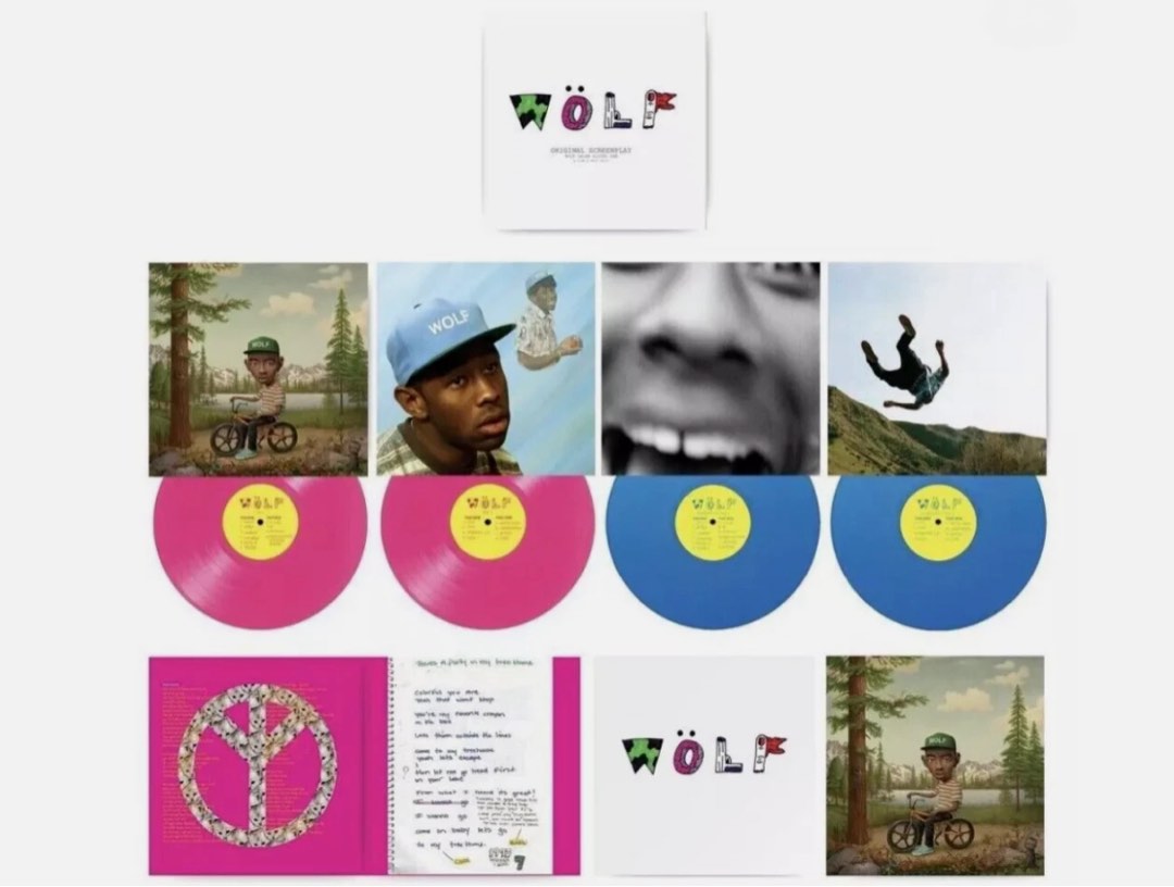 Tyler The Creator - WOLF 10 Year Anniversary 4LP Box Set Pink Blue ...