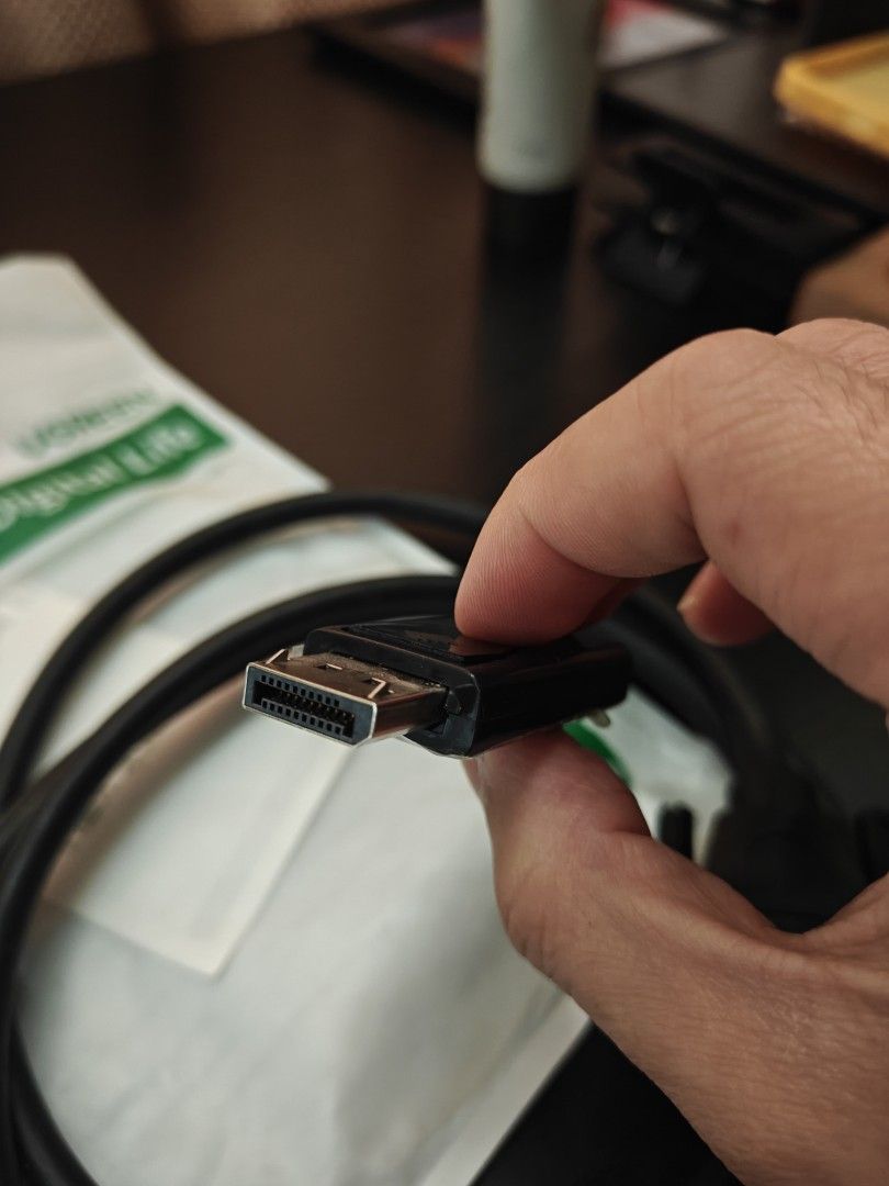 UGREEN DP to DVI-D Cable (Category: Cables & Adaptors) located in Taguig. Submitted by markococoo (Listing ID 1385847683, Image 3). Description: UGREEN Display Port to DVI-D Male to Male Cable 1.5m -nabili sa sh*pee for 500pesos -pwede sa monitor, projector, smart TV -1 month used, nagpalit ng monitor using HDMI FREE HDMI to Display Port Adapter Pickup/Meetup Alabang Muntinlupa area Shipping buyer to shoulder fee.