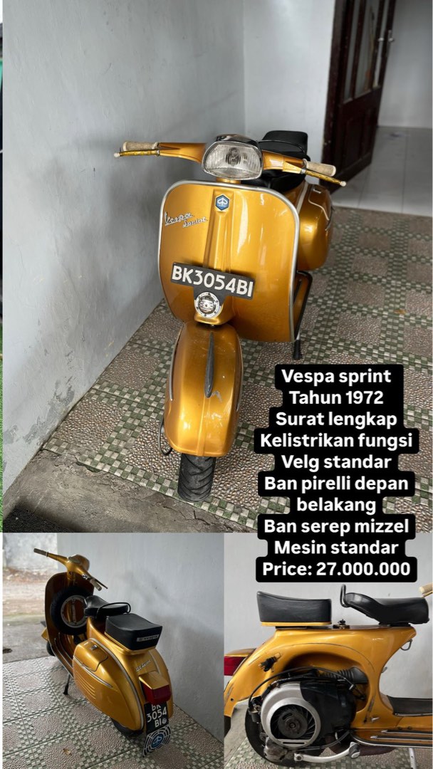 Vespa Sprint 1972, Motor di Carousell