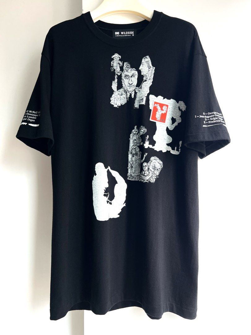✨✨ Yohji Yamamoto Wildside X MM(Paris)絕版印花Tee, 男裝, 上身及
