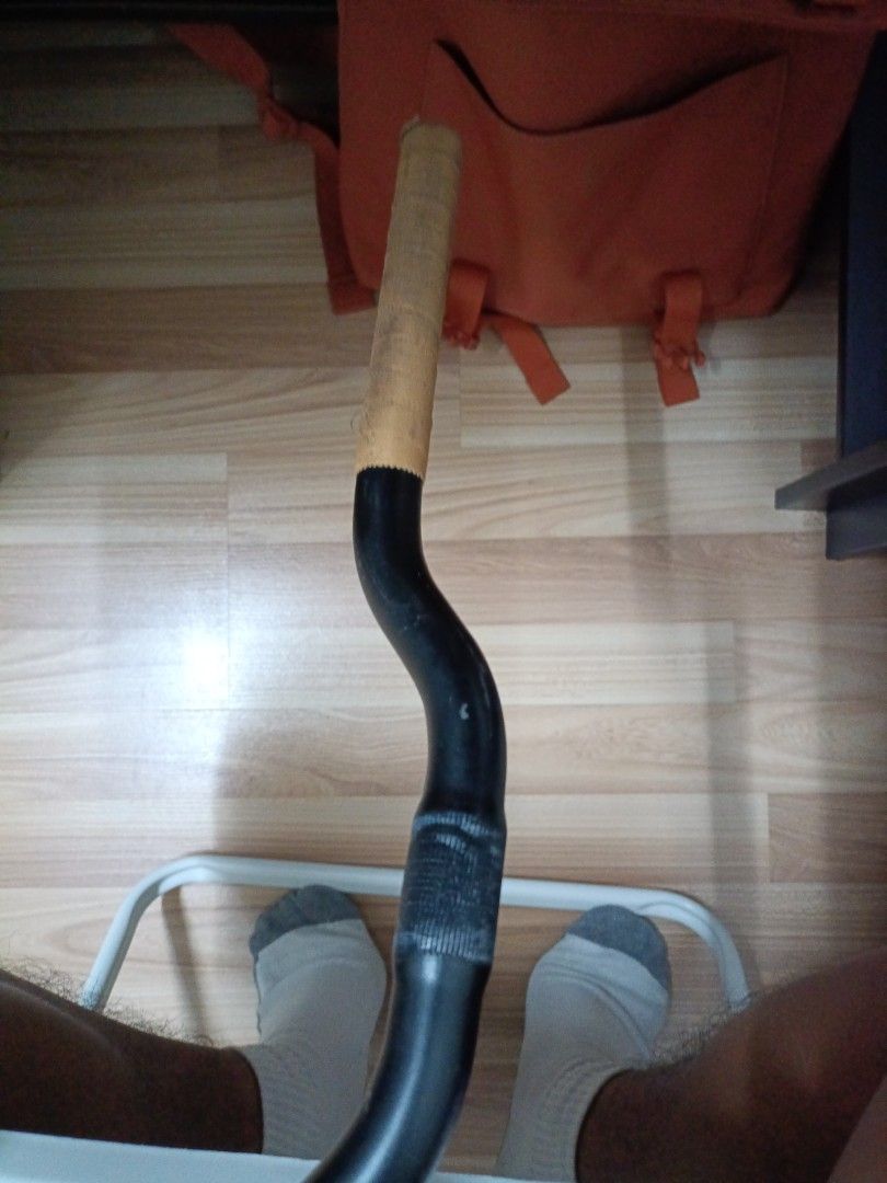 used riser bar (Category: Parts & Accessories) located in Singapore. Submitted by wuddeheeellll (Listing ID 1386074739, Image 3). Description: - Used black bicycle handlebar - quite well used - Good working condition - Minor wear and tear -cheap bar pm for deal no nego -pm for meet up locations (east side/west) -condi 7/10 -8 bucks at my conv.
