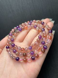 🌟Natural crystal energy bracelet｜Attract wealth, good luck, and protect yourself｜Magic stone for a cool summer💎 Collection item 1