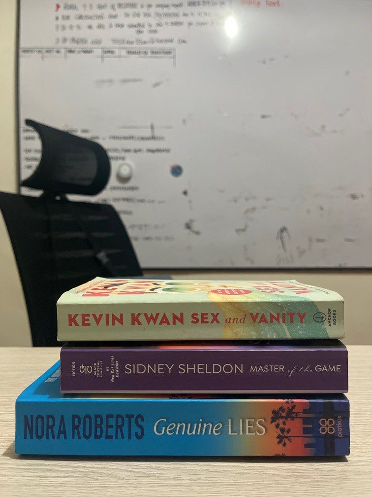 Book Bundle (Romance) Kevin Kwan, Sidney Sheldon, Nora Roberts (Category: Storybooks) located in Dasmarinas. Submitted by aicaldo (Listing ID 1386025151, Image 3). Description: Downsizing my book collection. 📚 🤎 As these books are preloved, please manage your expectation. 📲 GCASH/MAYA/BDOPAY payment only. Payment must be confirmed before shipping. 📦🚛 BUYER must book their own pickup service (Lalamove/LBC/MoveIt etc.) and must shoulder the ex