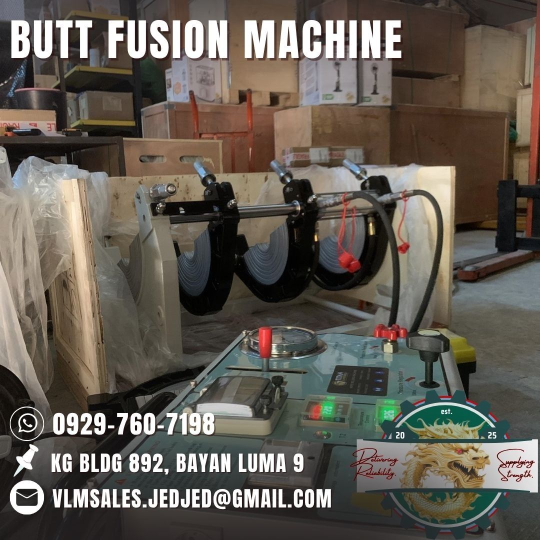 Butt Fusion Machine (Category: Construction Tools & Equipment) located in Manila. Submitted by vlmhardwarevennice (Listing ID 1386083614, Image 1). Description: 💯✅🔥VLM Hardware and Construction Supplies🔥✅💯 Supplying Strength, Delivering Reliability.