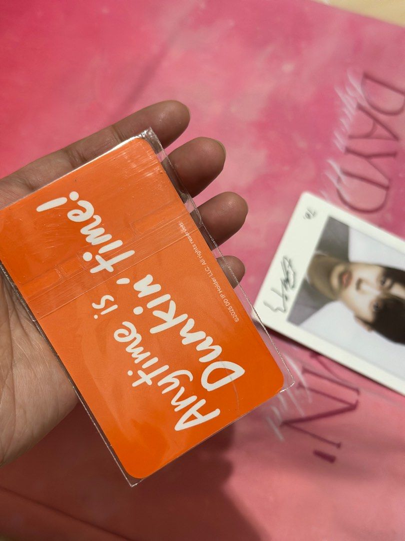 Byeon Woo Seok DUNKIN Photocard V1 (Category: K-Wave Merchandise) located in Caloocan City. Submitted by ishmmm (Listing ID 1386150916, Image 2). Description: Lalamove only Willing to swap, meet up only Location: Plaridel Bulacan/North Caloocan.