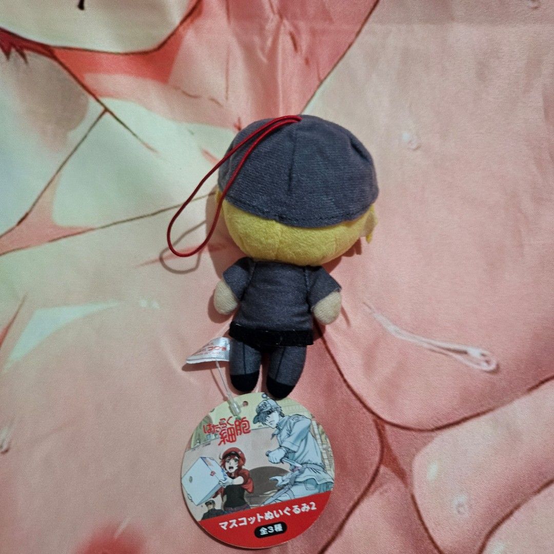 Cells at Work! Killer T Cell Mascot Plush Toy (Category: Plushies & Soft Toys) located in Manila. Submitted by blackstar027 (Listing ID 1386052282, Image 2). Description: Please refer to the images for the actual item. MOP - gCash - BPI, Union Bank, AUB, ShopiPay.