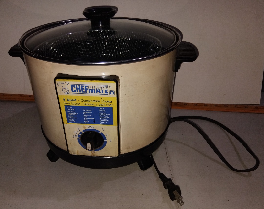 Chefmate 5 Quart Combination Cooker CRC-455S - Multi-Cooker - Slow ...