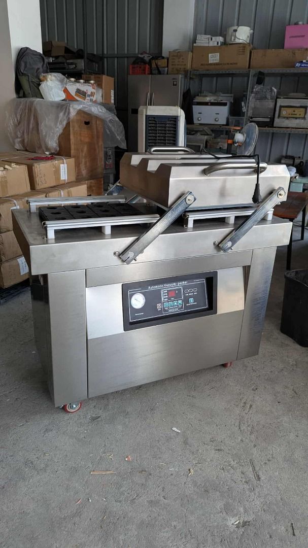 Double chamber vacuum sealer DZ400 (Category: Cleaning Tools & Supplies) located in Valenzuela. Submitted by eightlife_trading (Listing ID 238462093, Image 2). Description: OTHER AVAILABLE PRODUCTS: • Other Vacuum Machines • Vacuum bags • Foot Sealer Series • Band Sealer • Induction Sealer Series • Shrink Machine Series • Coding and Labeling Machines • Heat Gun • Air Compressor • Weighing Scale • Manual Forklift Pallet Stacker • Electric capping 