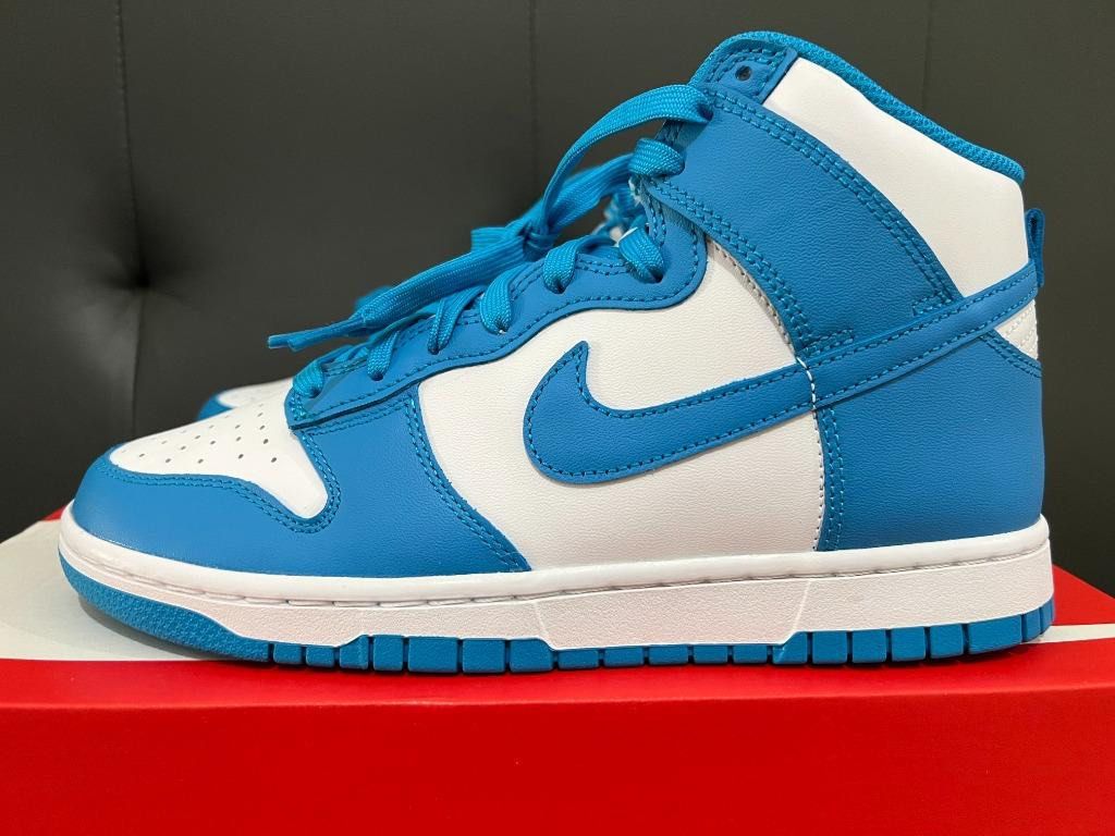 Dunk High UNC (Category: Sneakers) located in Cainta. Submitted by scribbler05 (Listing ID 1386049950, Image 2). Description: Dunk High UNC 💯 authentic BNDS Size 7.5 mens Way below SRP Selling low for wedding funds .