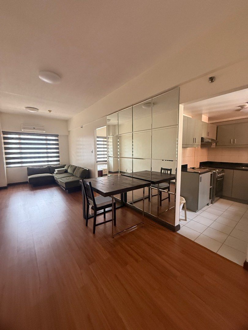 For Lease: 1BR Greenbelt Parkplace (Category: Apartments & Condos) located in Pasig City. Submitted by adesarealestategroup (Listing ID 1386203948, Image 2). Description: Greenbelt Parkplace Legazpi, Makati 1BR (corner) 48 sqm 19th floor Philux sofa Fashion Interiors dining table Ikea dining table Brand new bed Brand new ref (Beko brand) Recently repainted Facing Northwest No parking slot No washer and dryer Never tenanted 2 months advance 2 mont