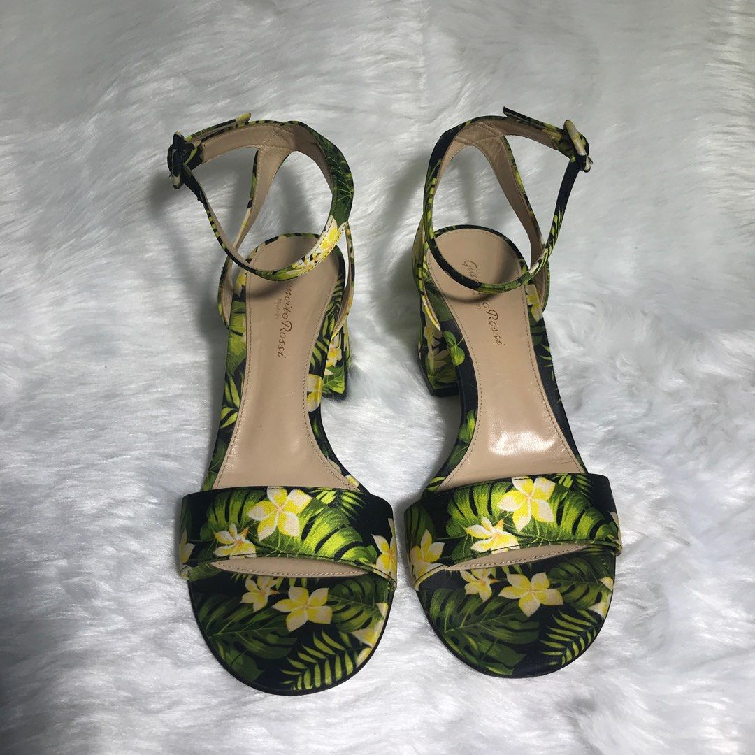 Gianvito Rossi Floral Framout Sandals (Category: Heels) located in Taguig. Submitted by cookie.cutter (Listing ID 1386080245, Image 2). Description: Size 8 Available for meet up in Pasig Area.