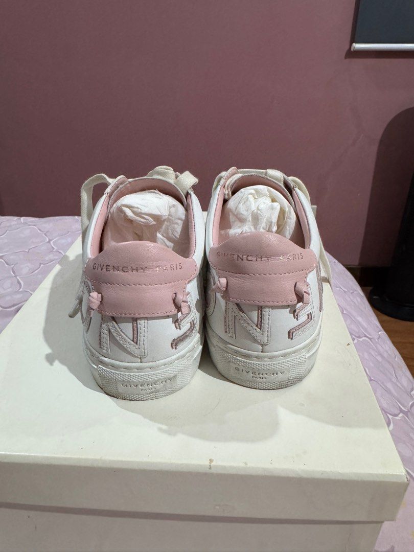 Givenchy white sneakers for women (Category: Other Accessories) located in San Fernando. Submitted by gelsdzn (Listing ID 1386147684, Image 3). Description: • good condition • size 37 1/2 • can do meetups around san fernando, pampanga area • shipping via j&t.