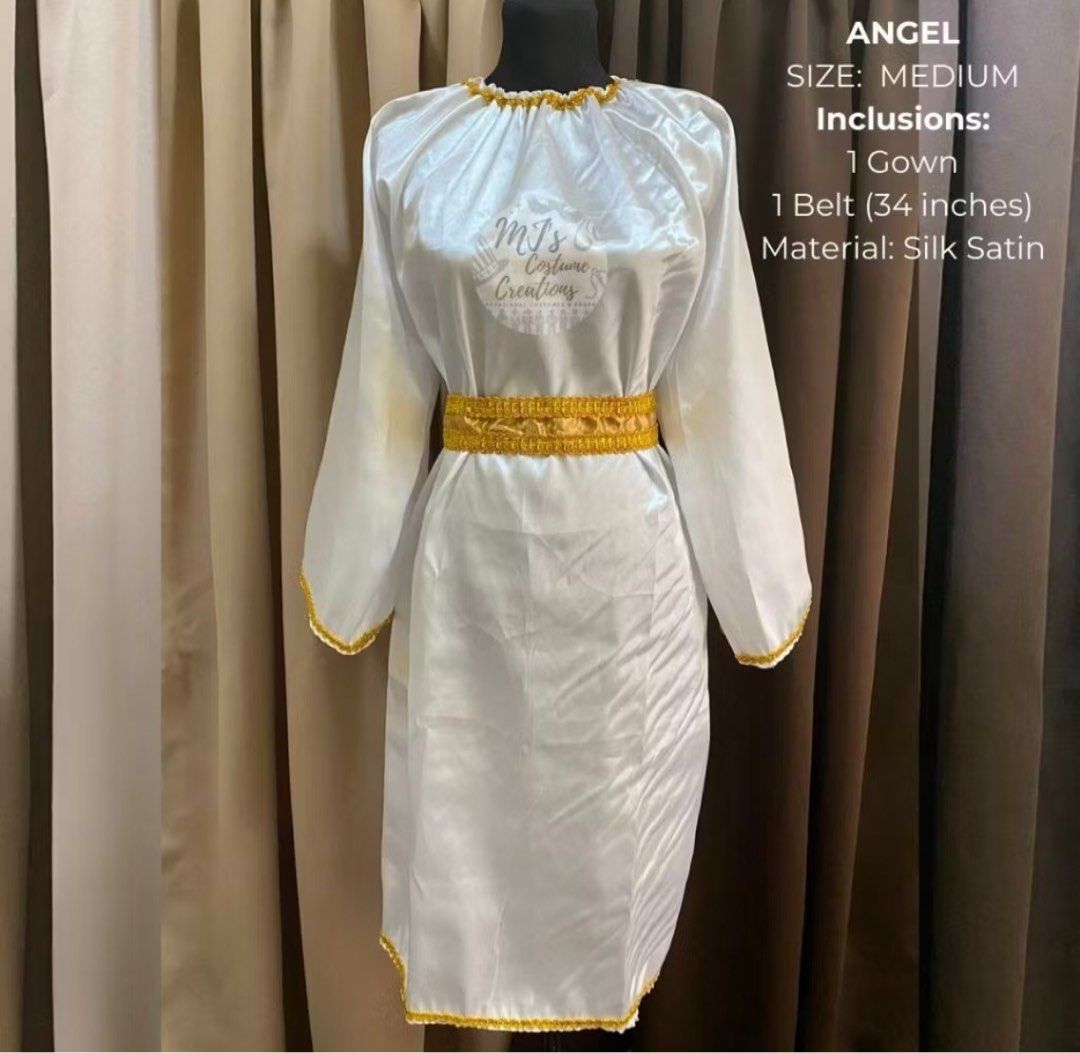 GREEK | ANGEL COSTUME (Category: Traditional & Ethnic wear) located in Pateros City. Submitted by libertes (Listing ID 1386075811, Image 1). Description: Unused Fabric: SILK SIZE: Fits 12yrs old - ADULT Large size (check the size dscriprion).