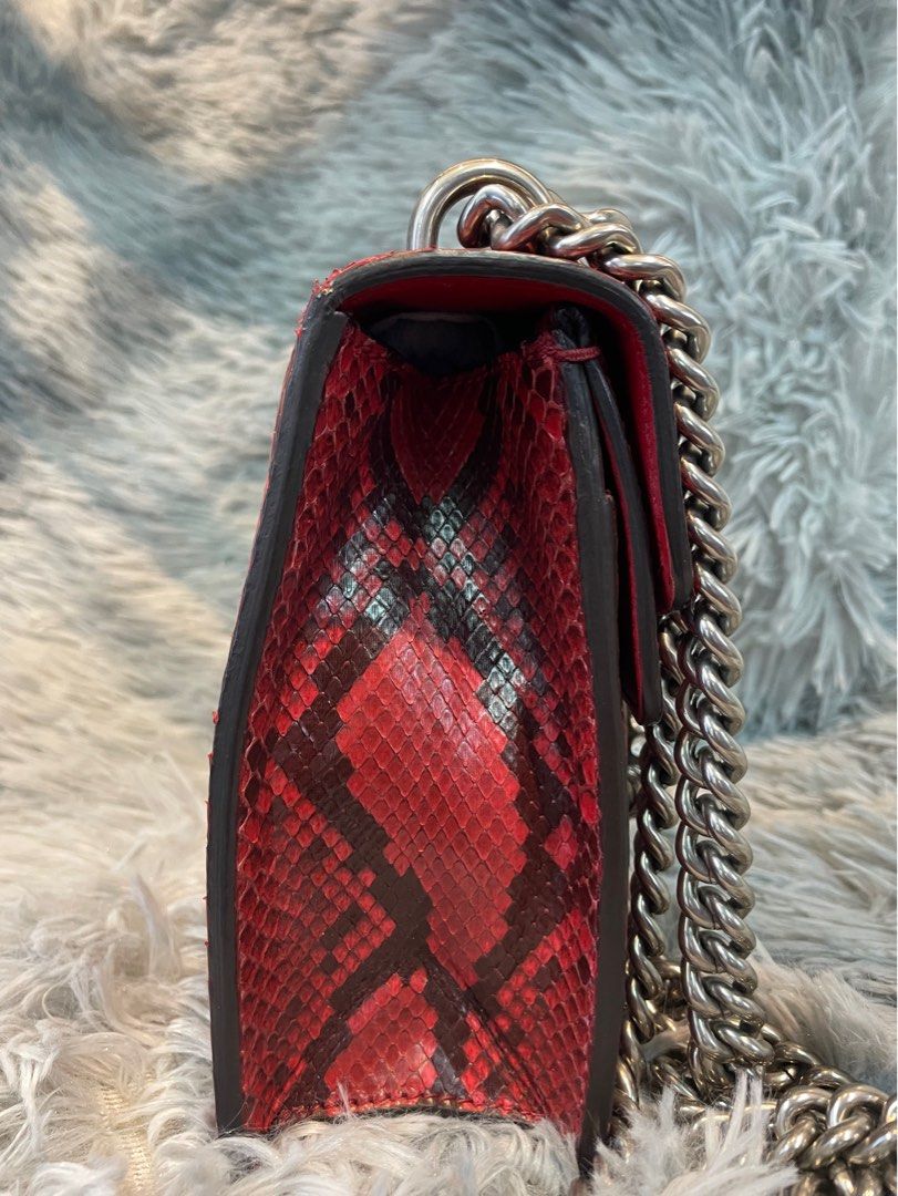 GUCCI Mini Dionysus Python Red Shoulder Bag (Category: Luxury Bags & Wallets) located in Manila. Submitted by luxemax_09 (Listing ID 1380831537, Image 3). Description: .