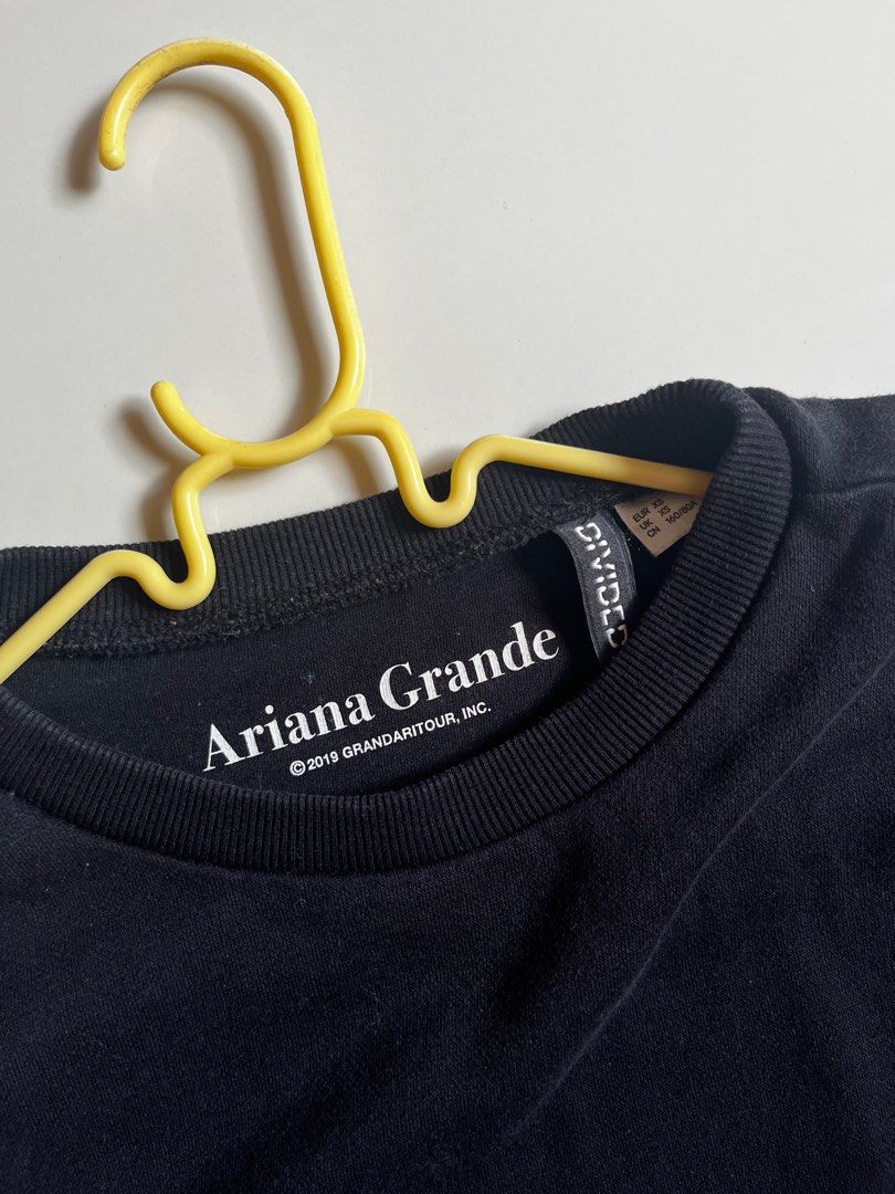 H&M “Thank u, next - AG” Sweater (Category: Longsleeves) located in Tacloban City. Submitted by priv_ (Listing ID 1386031944, Image 2). Description: H&M Arianna Grande “thank u, next” cropped sweater No flaws Size XS- S Mop: Gcash Loc: Tacloban City ₱400+sf.