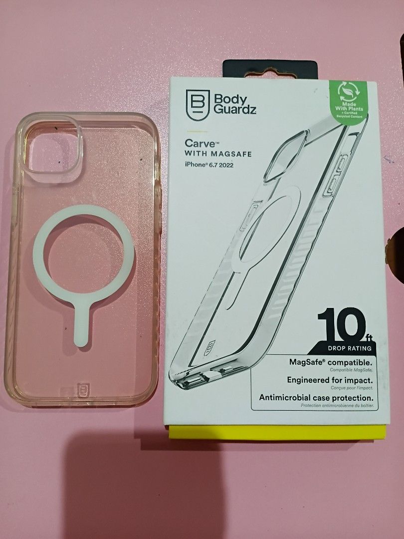 Iphone 14 Plus BodyGuardz Casee (Category: Cases & Sleeves) located in Quezon City. Submitted by purpleskies0122 (Listing ID 1386163713, Image 1). Description: Used Issue: Slight yellowing Location: QC.