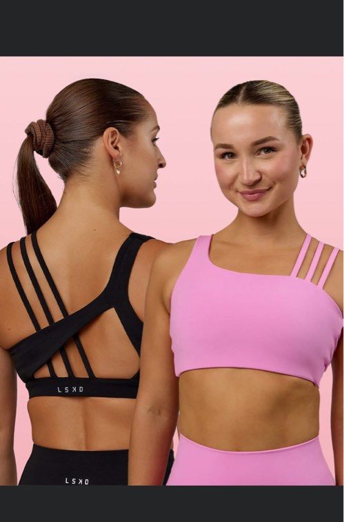 LSKD Galvanise Sports Bra Spark Pink, Women's Fashion