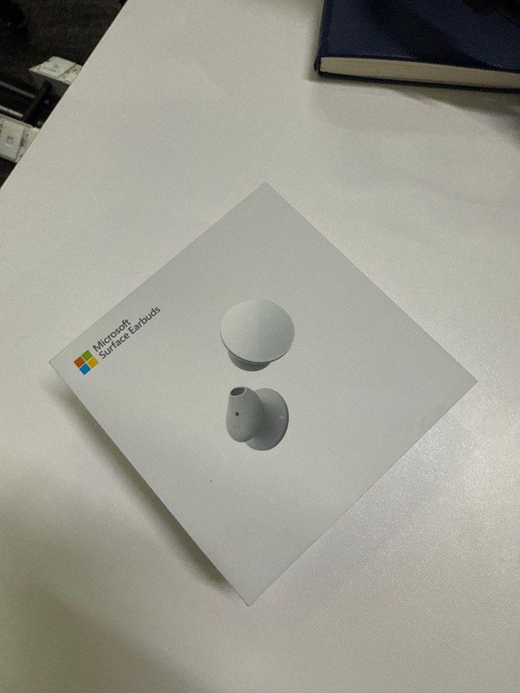 Microsoft Surface Earbuds (Category: Wearables & Smart Watches) located in Singapore. Submitted by vierivincent07 (Listing ID 1386099720, Image 1). Description: Microsoft Surface Earbuds Condition 10/10 Brand New In Box Wrapping Open, Unsealed.
