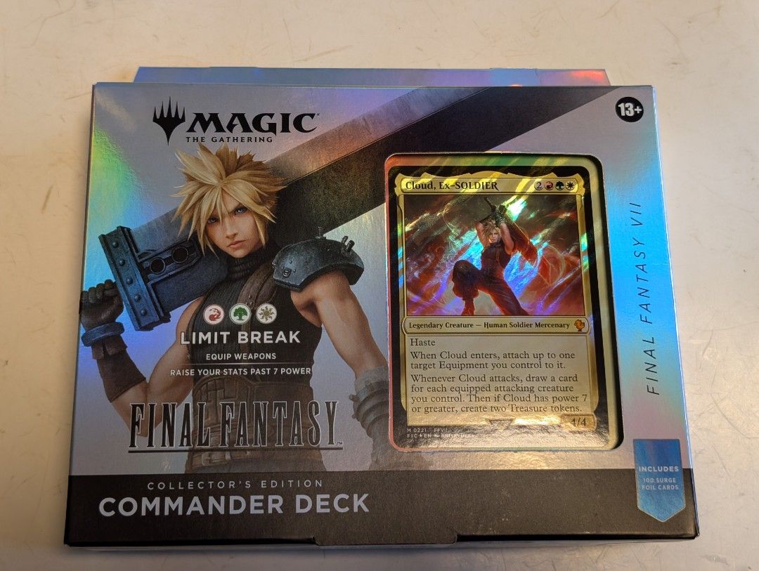 Ffvii Commander MTG Magic The Gathering Final Fantasy Commander Deck Collector's ...