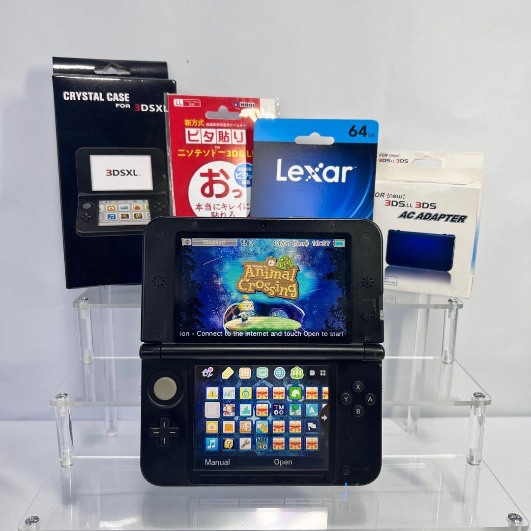 Nintendo 3DS XL (Category: Nintendo) located in Manila. Submitted by gamejaystore (Listing ID 1382623238, Image 1). Description: Nintendo 3DS XL No issues or defects. Lots of games installed! With 32GB SD card, can play any games at any region. 80-85% body condition. Installed with HShop kaya unli-download ng games and other homebrew apps. ✅ Good screens ✅ Good sounds ✅ 3D working ✅ Touch ✅ Buttons and triggers ✅ Good hinge ✅ Good battery life ✅ 