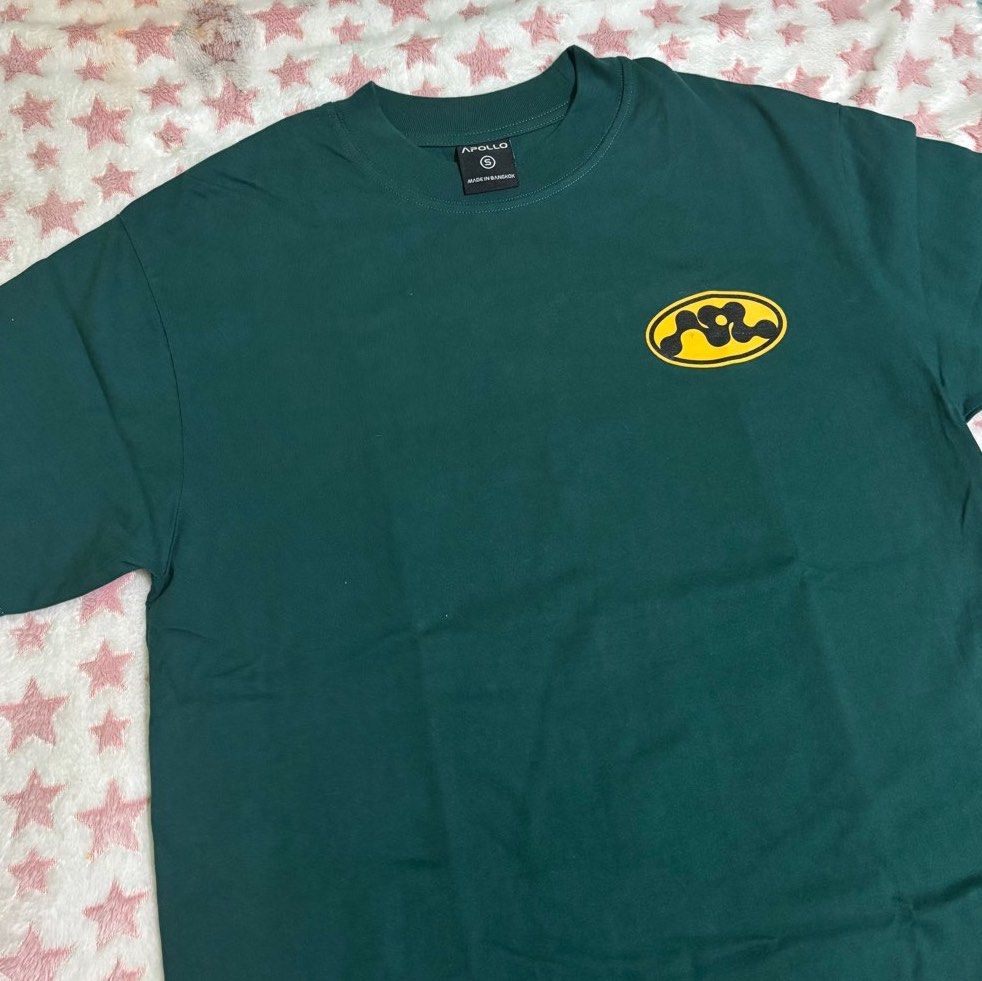 Pond Naravit Apollo APL Brand Uranus Green NDD Tee (Category: Tshirts & Polo Shirts ) located in Maasin. Submitted by rexyclebin (Listing ID 1386170616, Image 1). Description: never worn out, only taken out of packaging to try on (didnt like the fit on me) no original packaging na i bought this last year around oct-nov :) can show proof of purchase. size small! kindly check the size chart for more info. tags ppnaravit pondphuwin gmmtv merch.