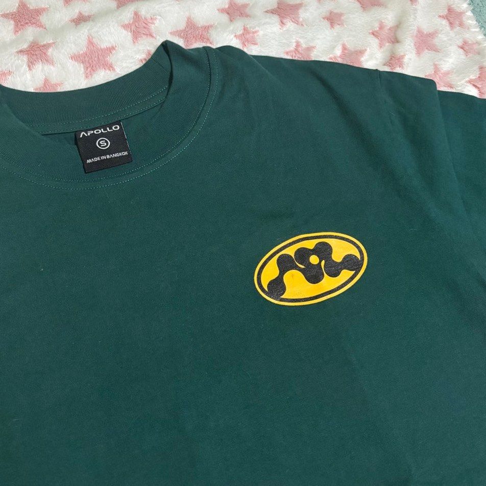 Pond Naravit Apollo APL Brand Uranus Green NDD Tee (Category: Tshirts & Polo Shirts ) located in Maasin. Submitted by rexyclebin (Listing ID 1386170616, Image 2). Description: never worn out, only taken out of packaging to try on (didnt like the fit on me) no original packaging na i bought this last year around oct-nov :) can show proof of purchase. size small! kindly check the size chart for more info. tags ppnaravit pondphuwin gmmtv merch.
