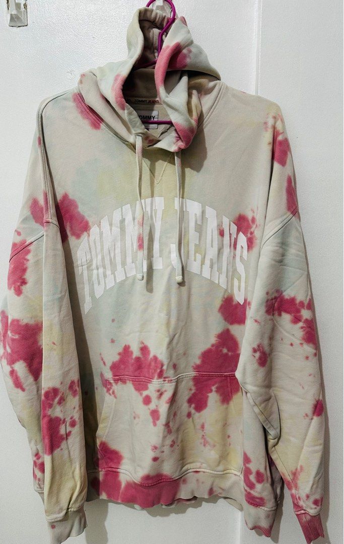 TJM Aop Tie Dye Hoodie (Category: Coats, Jackets and Outerwear) located in Taguig. Submitted by leggau (Listing ID 1386185966, Image 1). Description: RFS: Decluttering Issue: Discoloration Fixed and last price!.