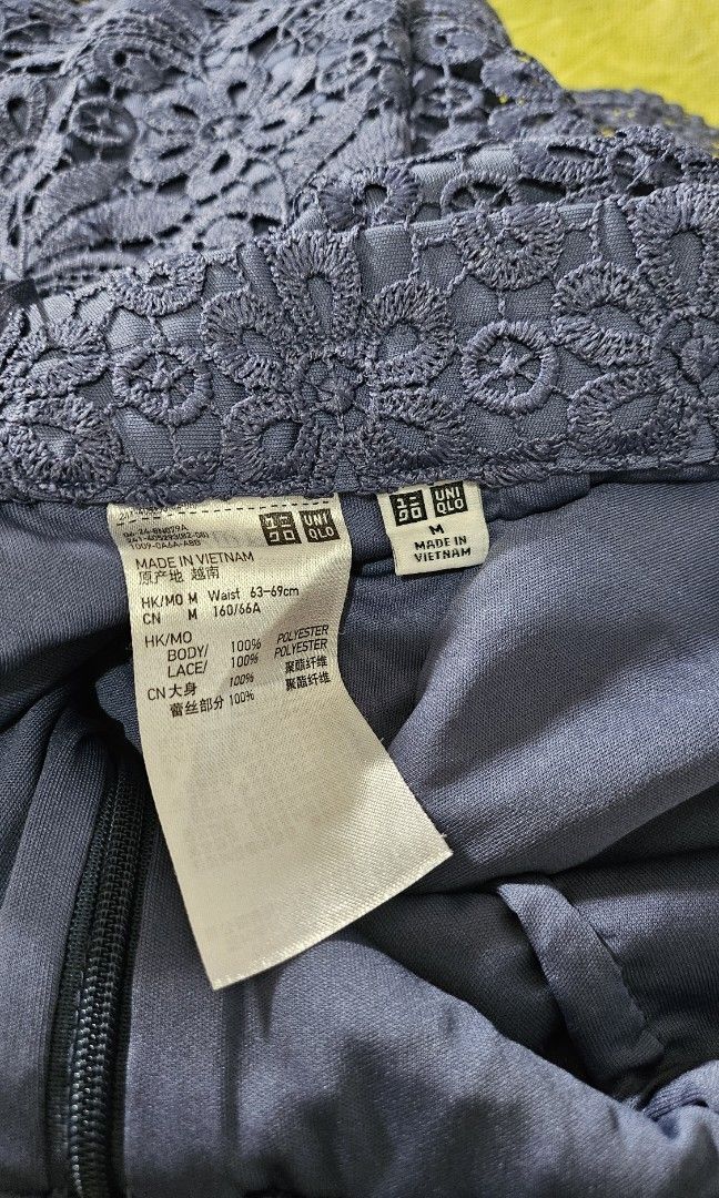 Uniqlo Lace Skirt (Category: Skirts) located in San Juan City. Submitted by mjdeclutters (Listing ID 1386026595, Image 3). Description: details in picture like new price negotiable.
