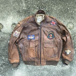 REPERTOIRE A-2 Type Leather Flight Jacket Men's M size /eaa509683