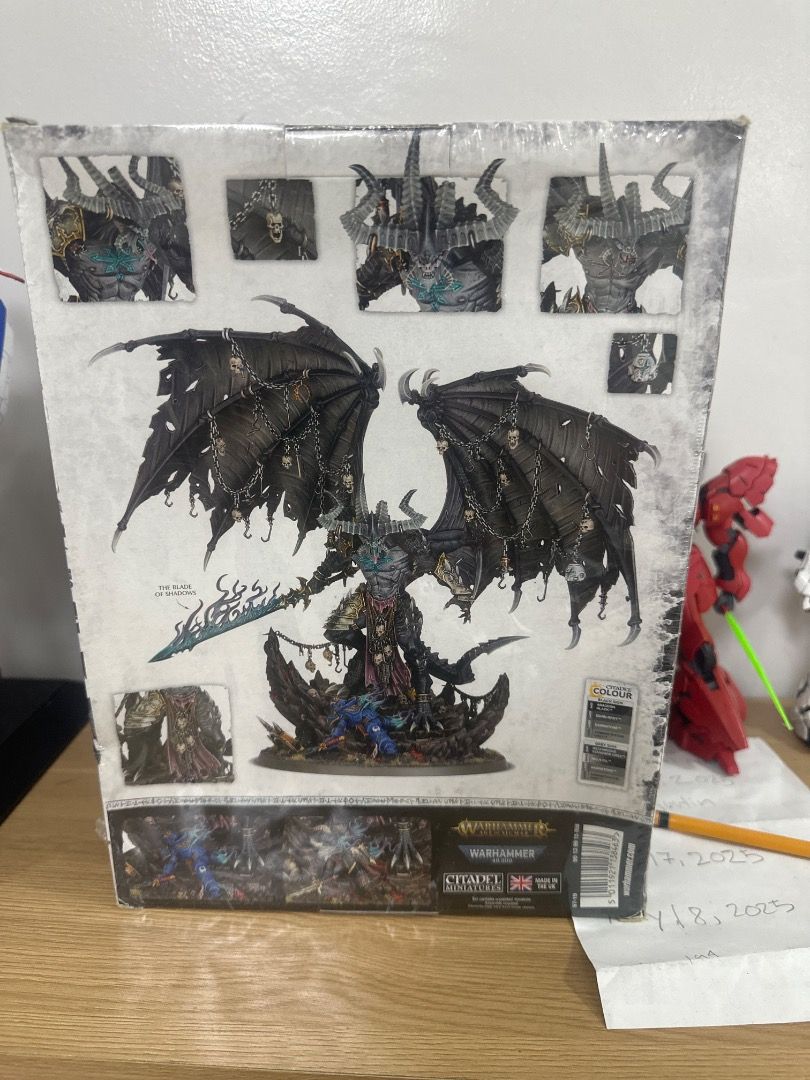 Warhammer be’lakor the dark master GamesWorkshop (Category: Figurines & Statues) located in Cagayan de Oro. Submitted by dan11117 (Listing ID 1386034451, Image 2). Description: Warhammer 40k/ Age of Sigmar unbuilt. Box has some dings to it. MOP: palawan/lbc pera padala MOD: LBC we can do meet-ups if you are in Cagayan de Oro City upper balulang PM me if interested .
