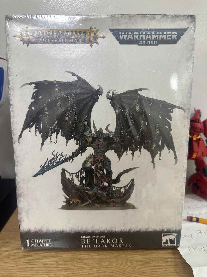 Warhammer be’lakor the dark master GamesWorkshop (Category: Figurines & Statues) located in Cagayan de Oro. Submitted by dan11117 (Listing ID 1386034451, Image 1). Description: Warhammer 40k/ Age of Sigmar unbuilt. Box has some dings to it. MOP: palawan/lbc pera padala MOD: LBC we can do meet-ups if you are in Cagayan de Oro City upper balulang PM me if interested .