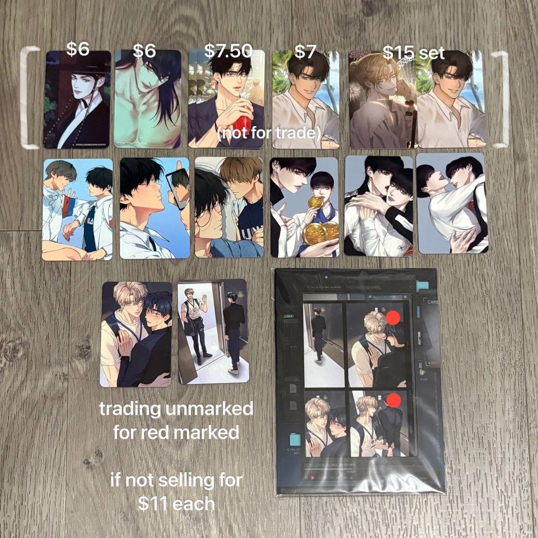 [WTT / WTS] bl 4cut pcs (lezhin / bomtoon / dear 00 / payback / a tree ...