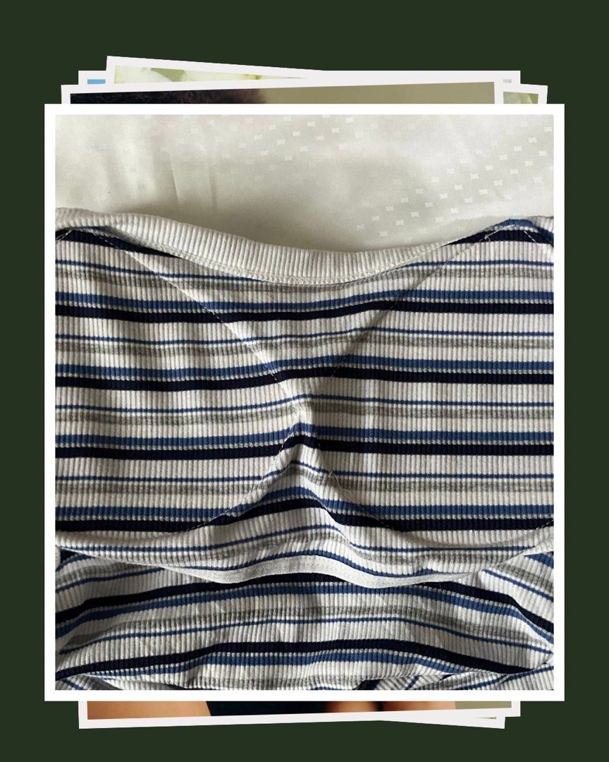 Zara dupe Padded top (Category: Sleeveless) located in Bacolod City. Submitted by ownpreloved.declutter (Listing ID 1386112706, Image 2). Description: Extra small-small Like new (Available at IG @softstart_studio).