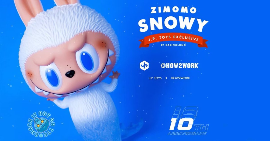 Zimomo snowy 雪人雪怪How2work labubu Thailand LIMITED, 興趣及遊戲