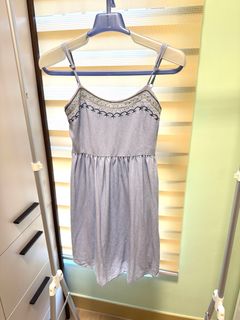 青春蔚藍色束腰吊帶連身裙64235213652354110