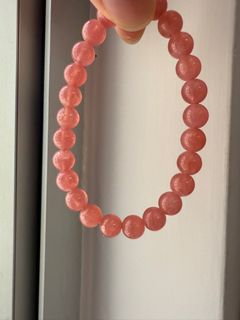 Natural Rhodochrosite Crystal Bracelet Popularity Love Peach Blossom Luck + ++64227220225667110